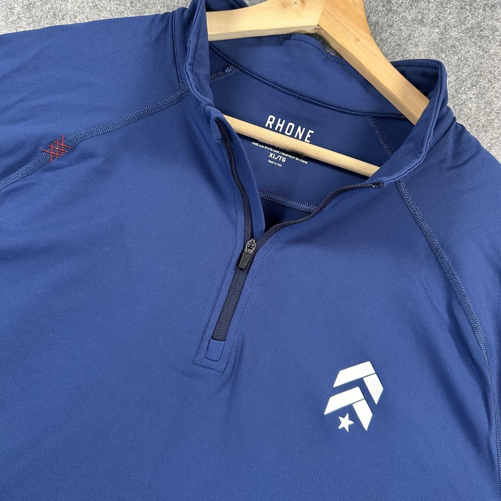 Rhone Pullover Mens XL Blue Session Quarter Zip Performance Athletic‎ Style